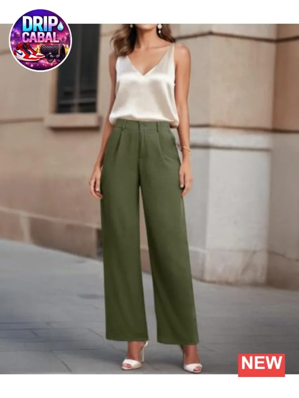 Wide Leg Pants High Waisted Button Down Straight Long Palazzo Pants Women Casual